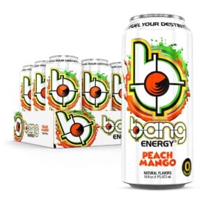 Bang Peach Mango Energy, 16 Oz Can 12Pack