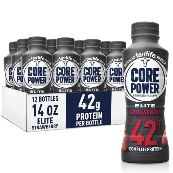 Core Power Protein Strawberry Elite 42G, 14 Oz Bottle