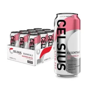 CELSIUS Essentials Watermelon Ice, 16 Oz Can 12Pack