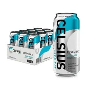 Celsius Essentials Blue Crush, 16 Oz Can 12Pack