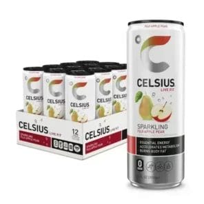 Celsius Fuji Apple Pear Sparking, 12 Oz Can