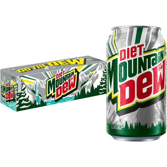Mountain Dew Soda, 12 fl oz, 12 Count