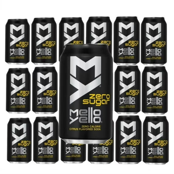 Mello Yello Zero Soft Drink 12oz Cans 12 Pack