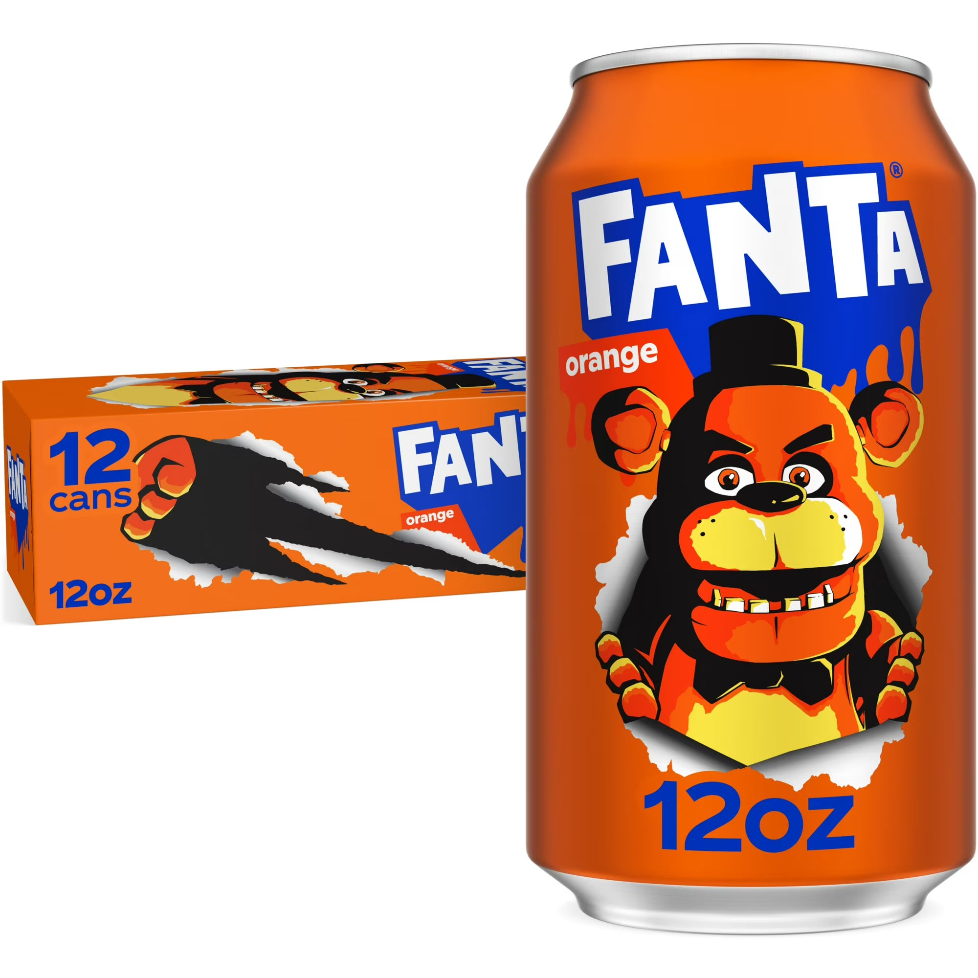 Fanta Soda Pop Fridge Pack, 12 fl oz, 12 Pack Cans