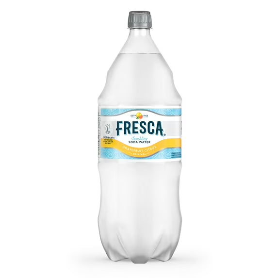 Fresca Grapefruit Citrus Soda Water Pop, 2 Liter Bottle