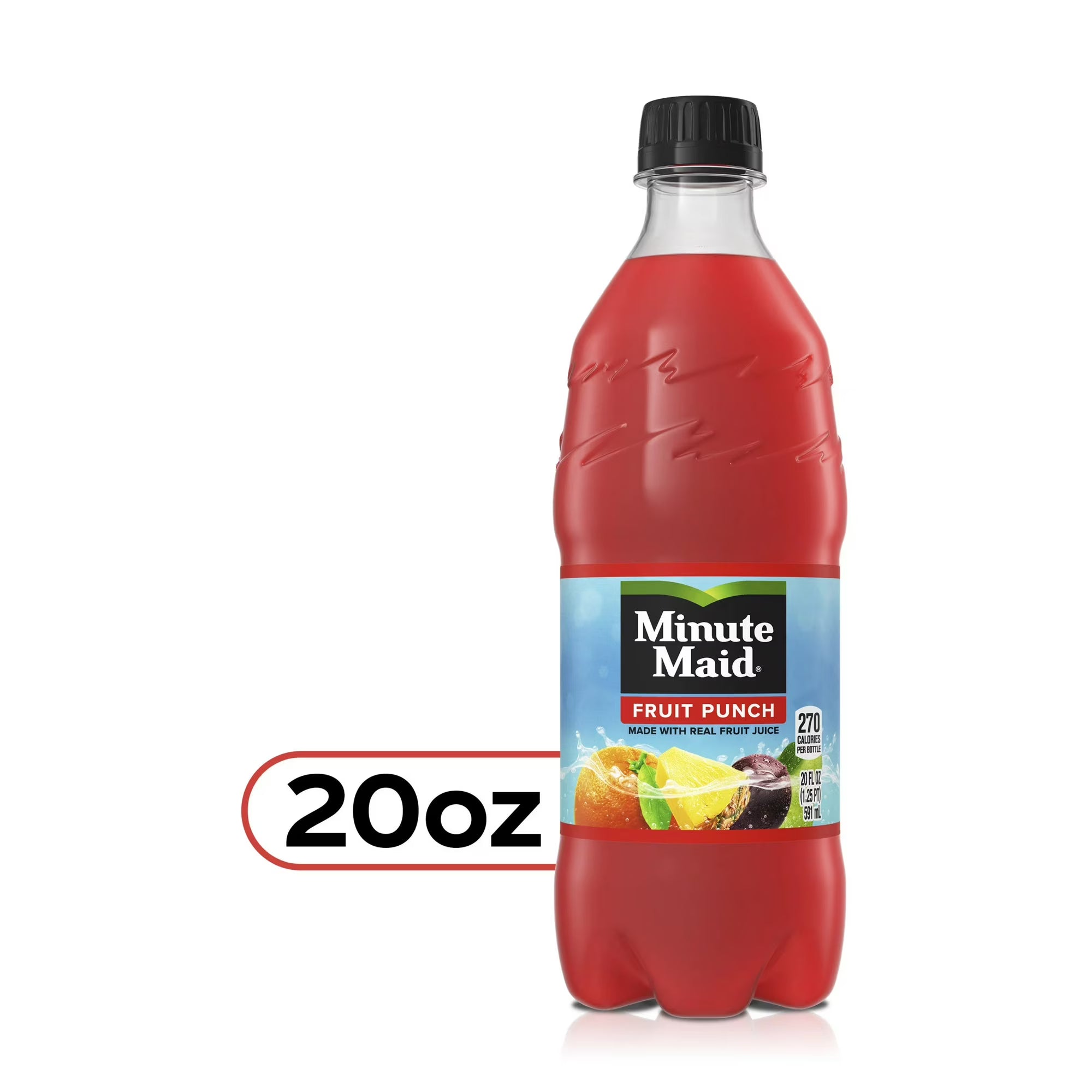 Minute Maid Real Fruit, 20 fl oz Bottles