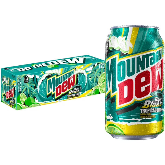 Mountain Dew Soda, 12 fl oz, 12 Count