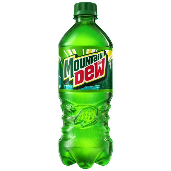 Mountain Dew Soda Pop, 20 fl oz Bottle